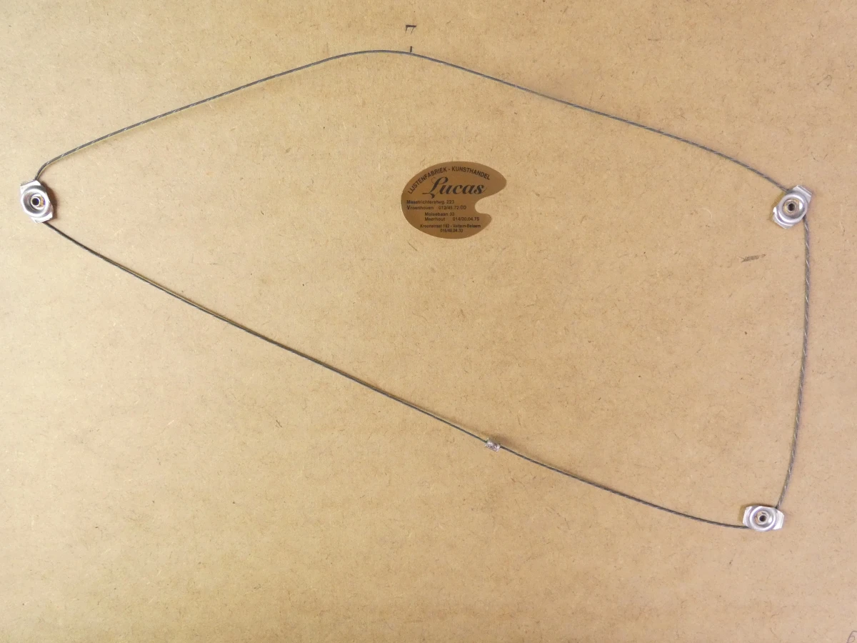 Abstracte felgekleurde ingelijste lino – genummerd 56/80 en gesigneerd