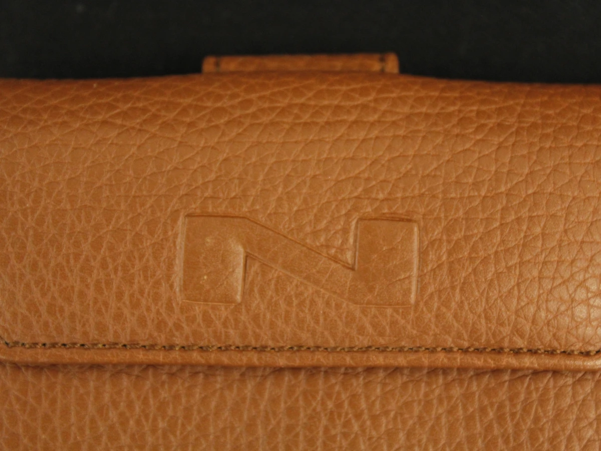 Nathan-Baume cognackleurige lederen portefeuille - compact model met veel vakken - foto 3