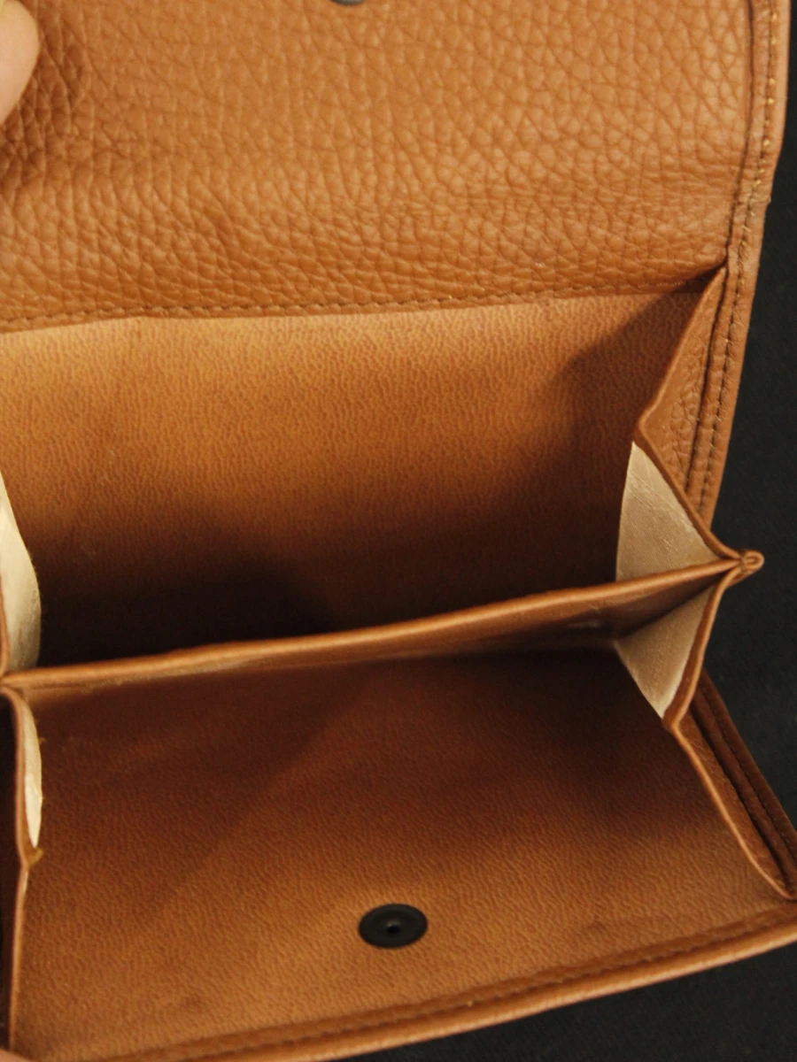 Nathan-Baume cognackleurige lederen portefeuille - compact model met veel vakken - foto 5