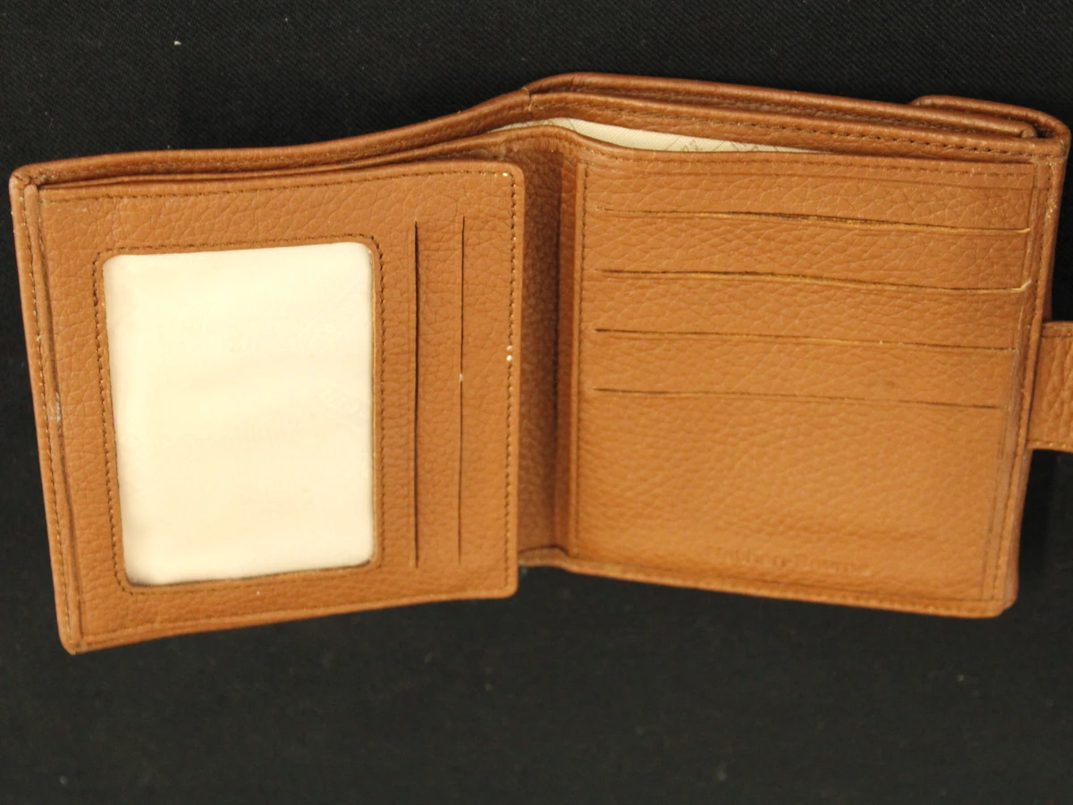 Nathan-Baume cognackleurige lederen portefeuille - compact model met veel vakken - foto 6