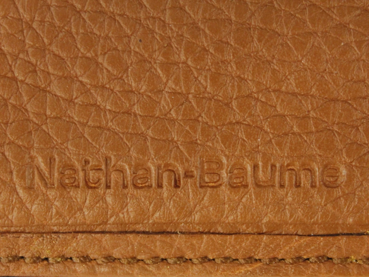 Nathan-Baume cognackleurige lederen portefeuille - compact model met veel vakken - foto 7