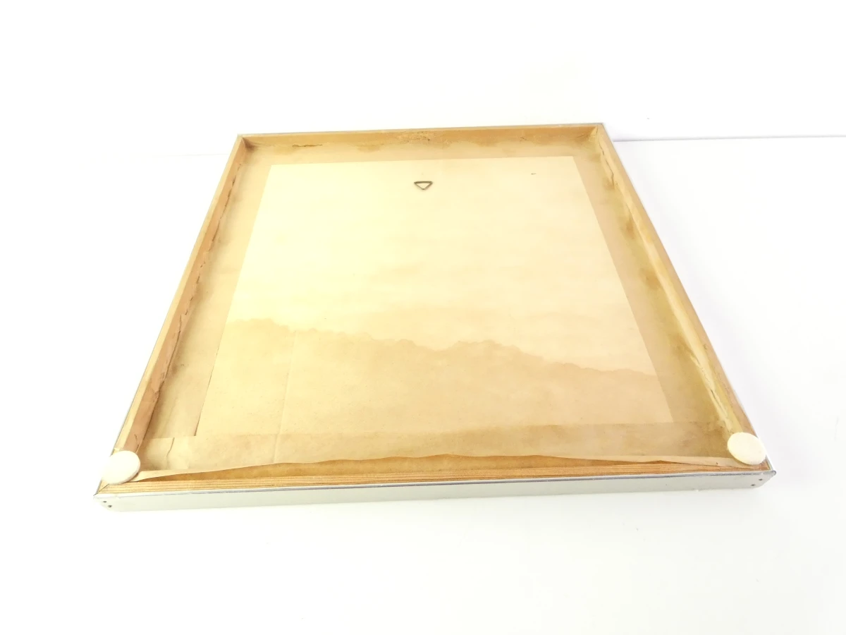 Abstracte ingelijste wanddecoratie met geometrisch patroon