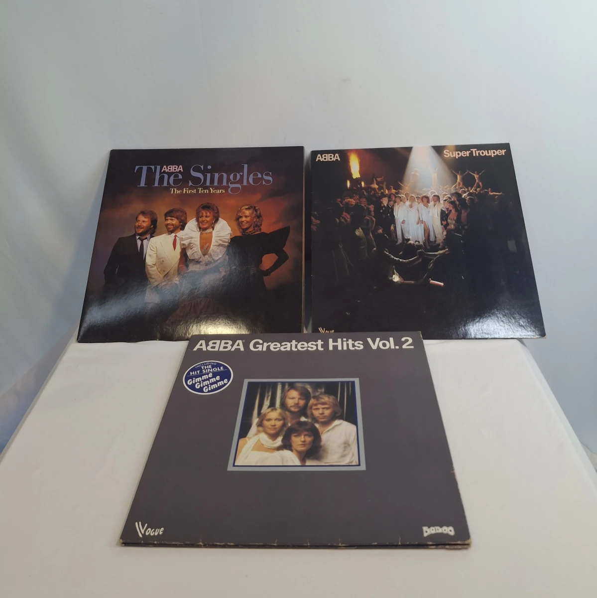 Set van 3 ABBA vinylplaten met hoes