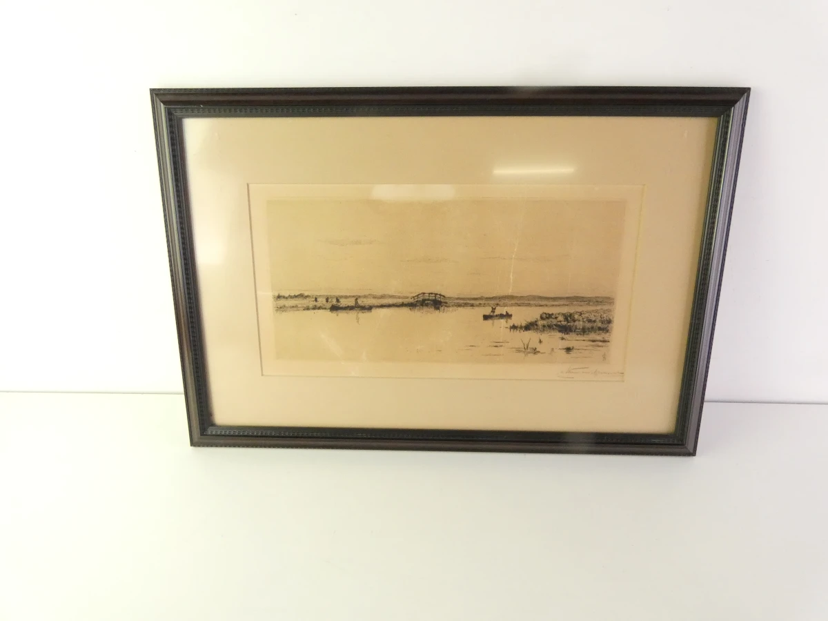 Ingelijste litho 'Decline of Day' van Storm van 's Gravesande