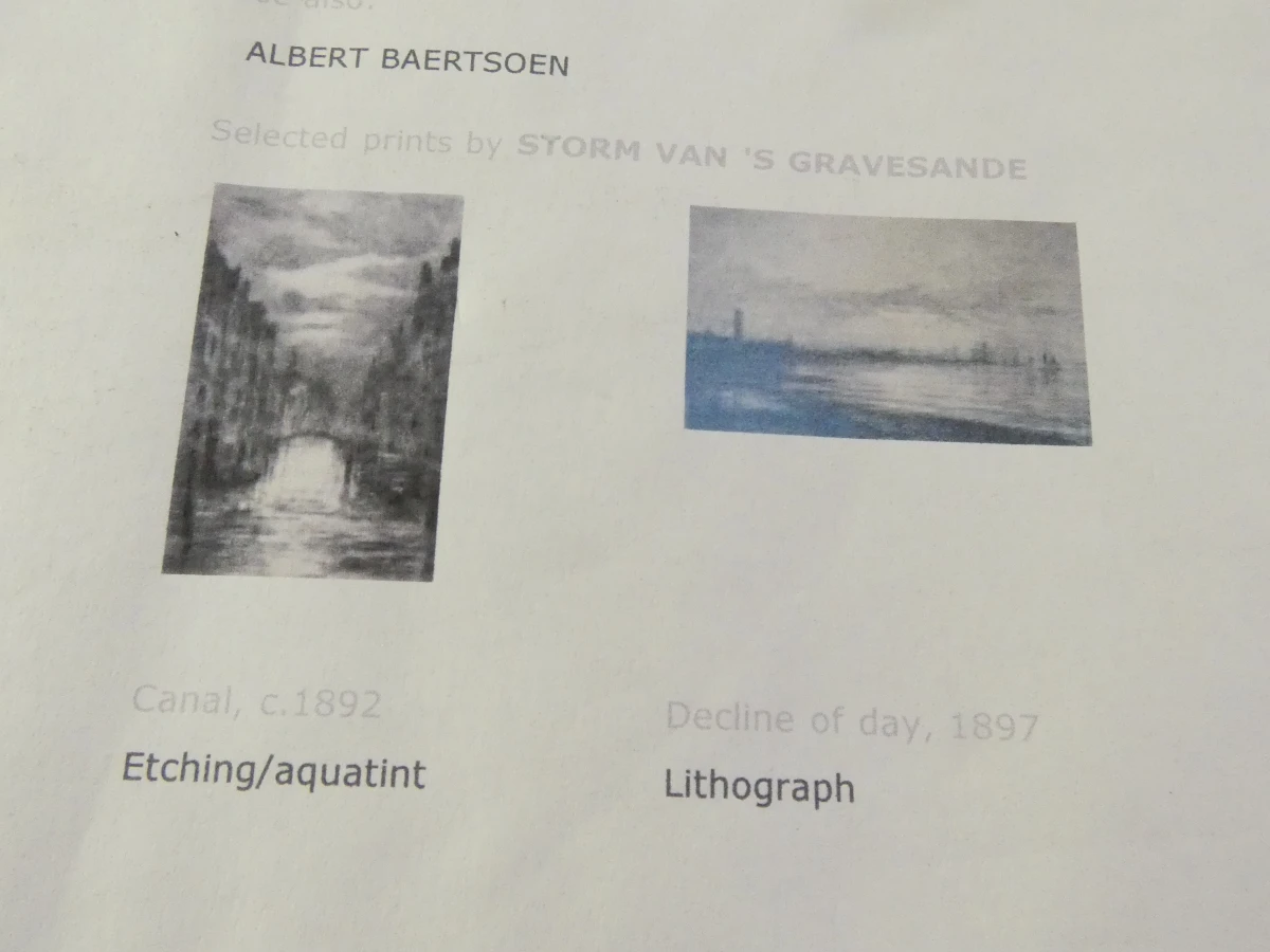 Ingelijste litho 'Decline of Day' van Storm van 's Gravesande