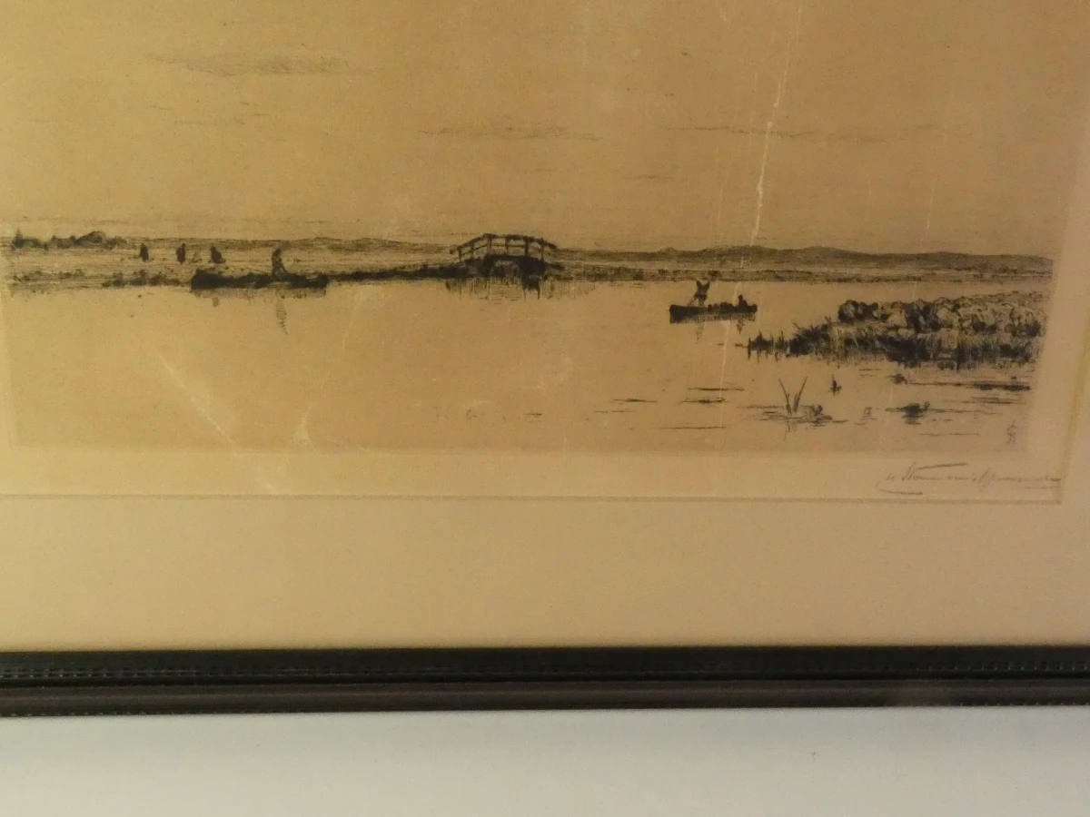 Ingelijste litho 'Decline of Day' van Storm van 's Gravesande
