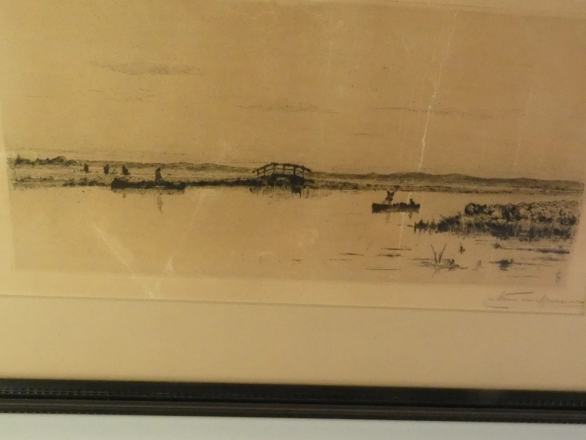 Ingelijste litho 'Decline of Day' van Storm van 's Gravesande