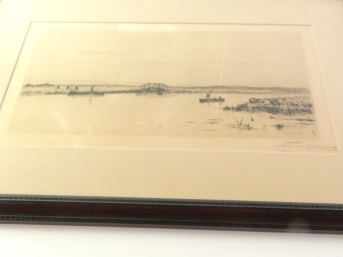 Ingelijste litho 'Decline of Day' van Storm van 's Gravesande