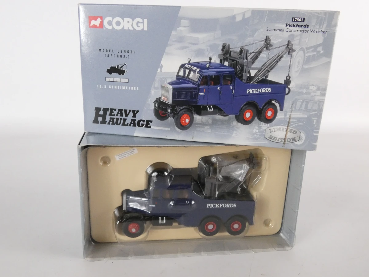Corgi Classics model vrachtwagens in hun originele dozen