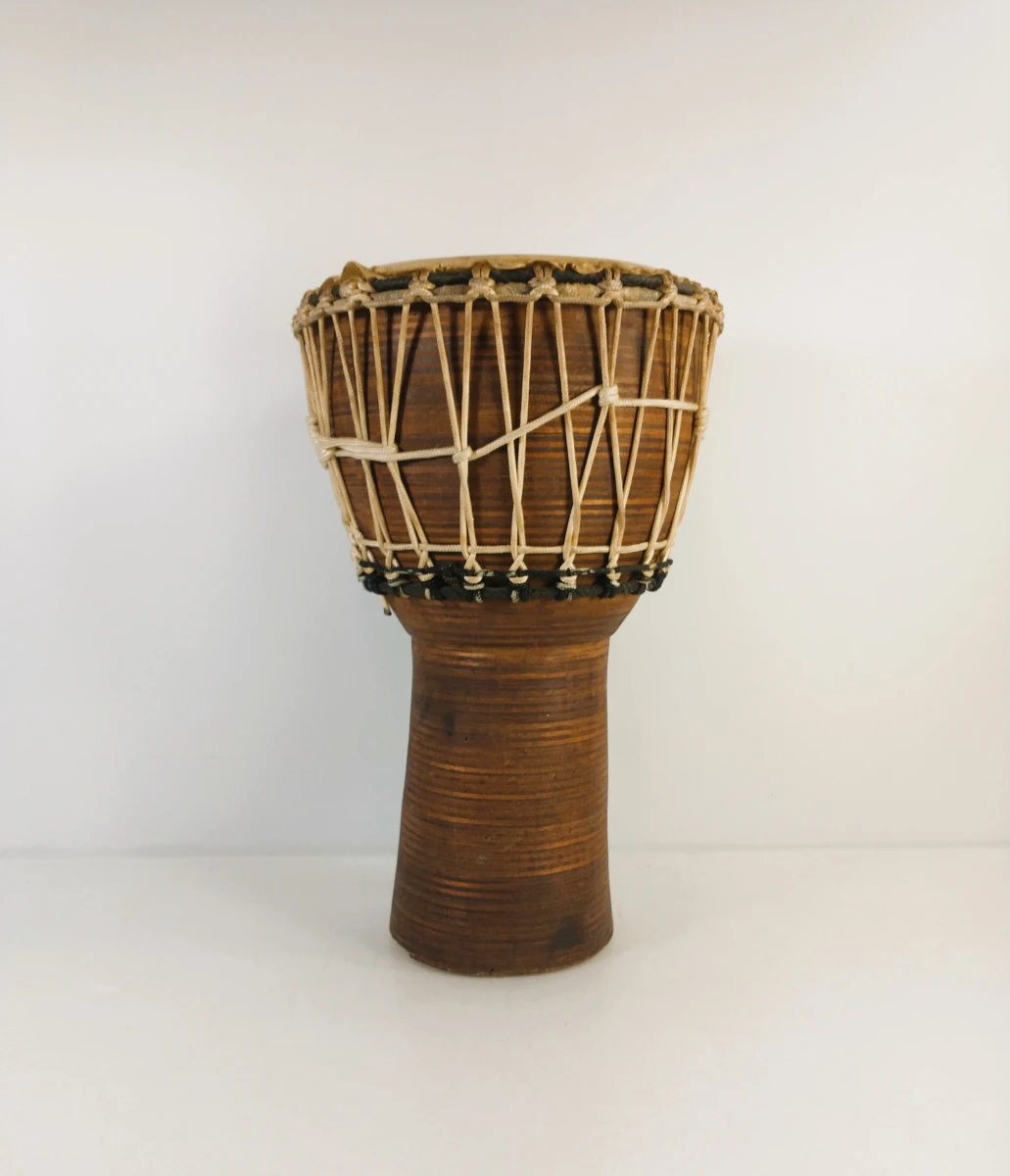 Set van 3 handgemaakte djembe's - foto 3