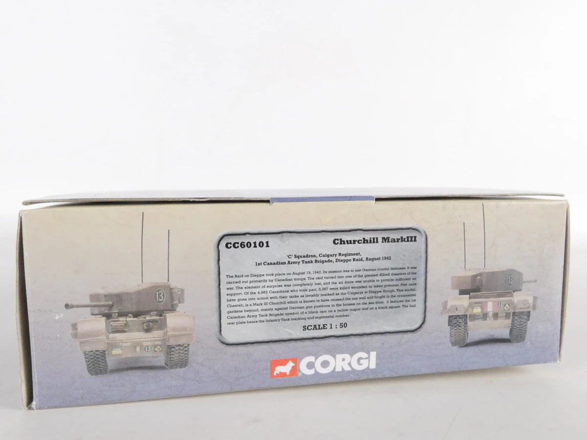 Lot van drie Corgi World War II Collection-schaalmodellen