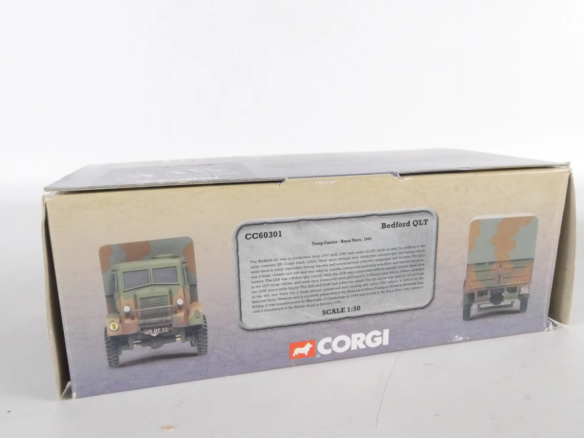 Lot van drie Corgi World War II Collection-schaalmodellen