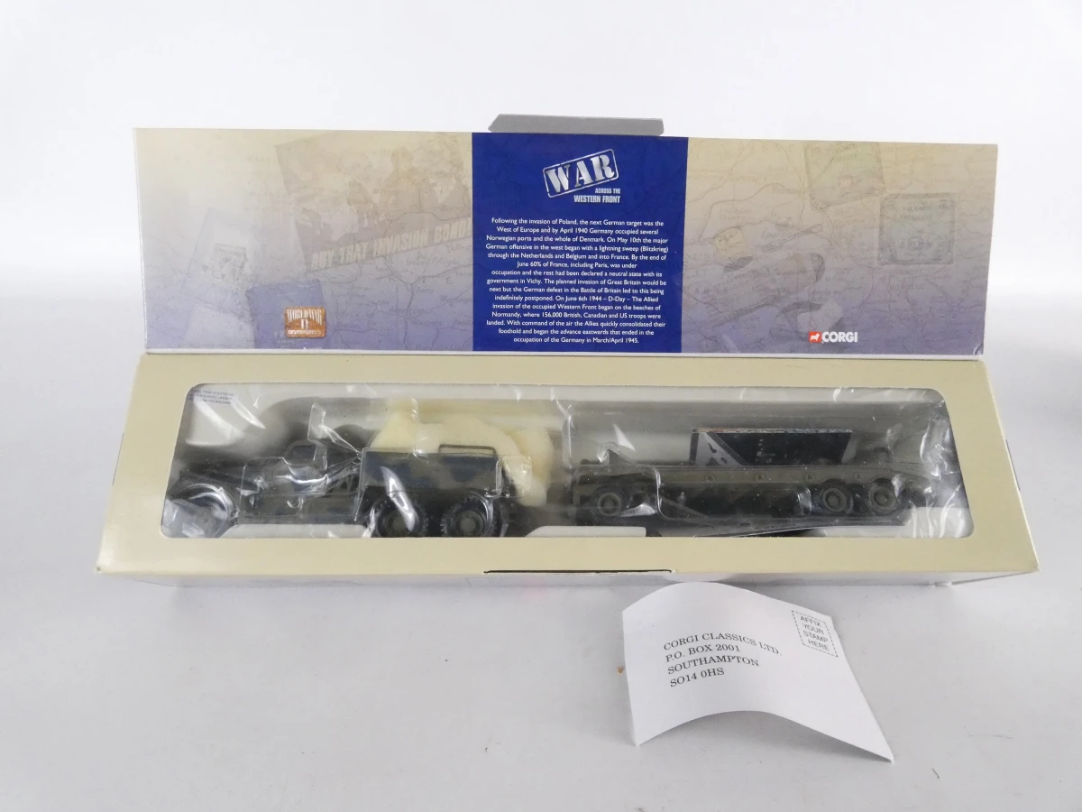 Lot van drie Corgi World War II Collection-schaalmodellen