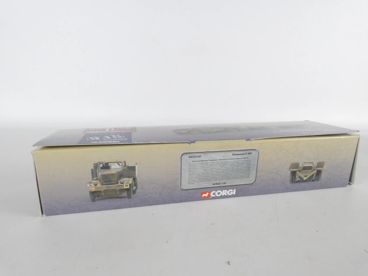 Lot van drie Corgi World War II Collection-schaalmodellen