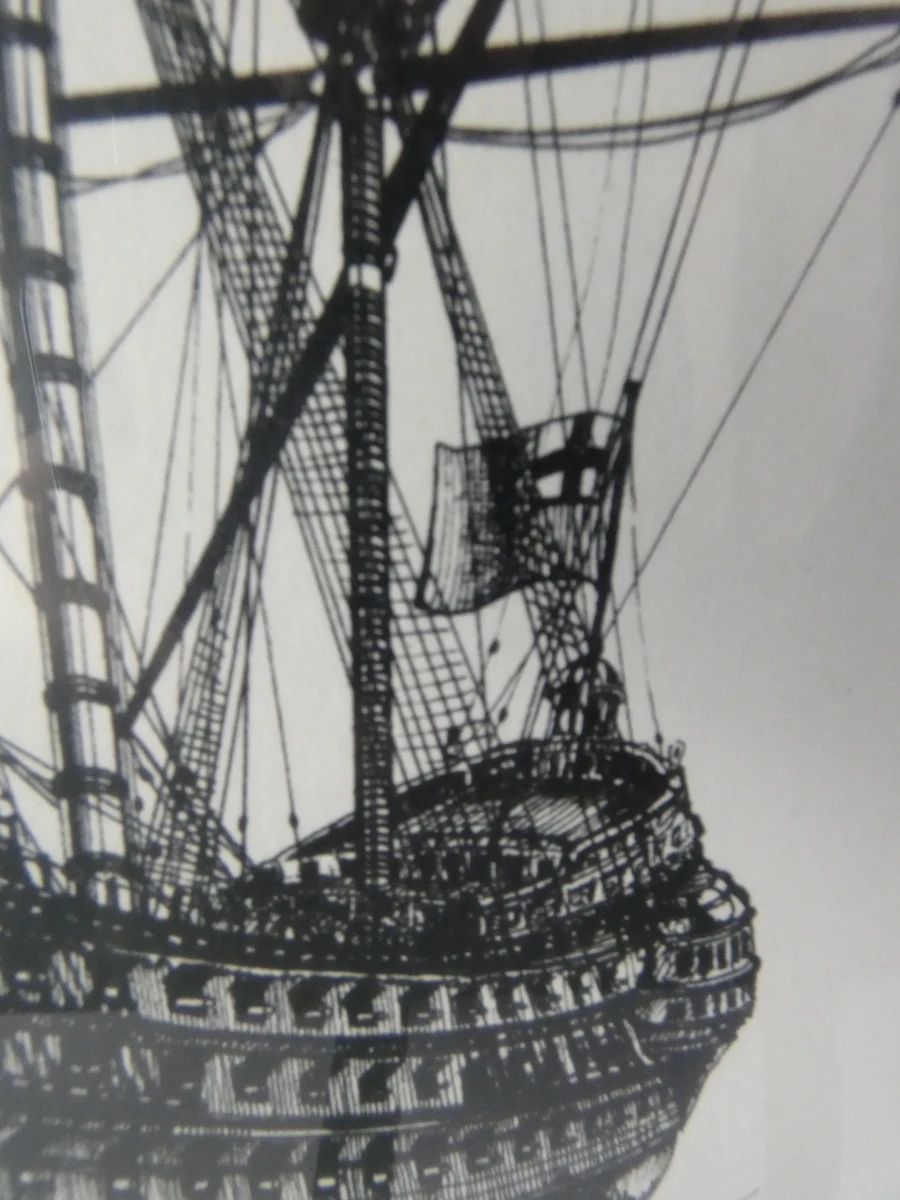 Gesigneerde litho getiteld 'Sovereign'