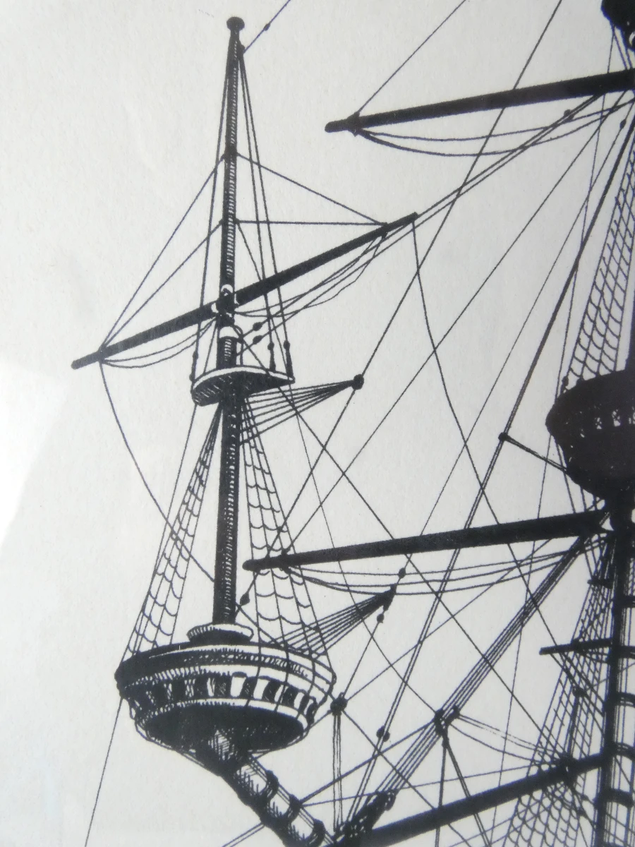 Gesigneerde litho getiteld 'Sovereign'