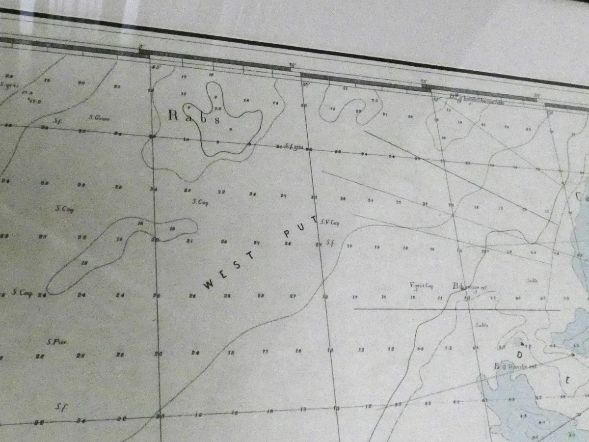 Nautische zeekaart 'Carte Générale des Bancs de Flandres'(1866)