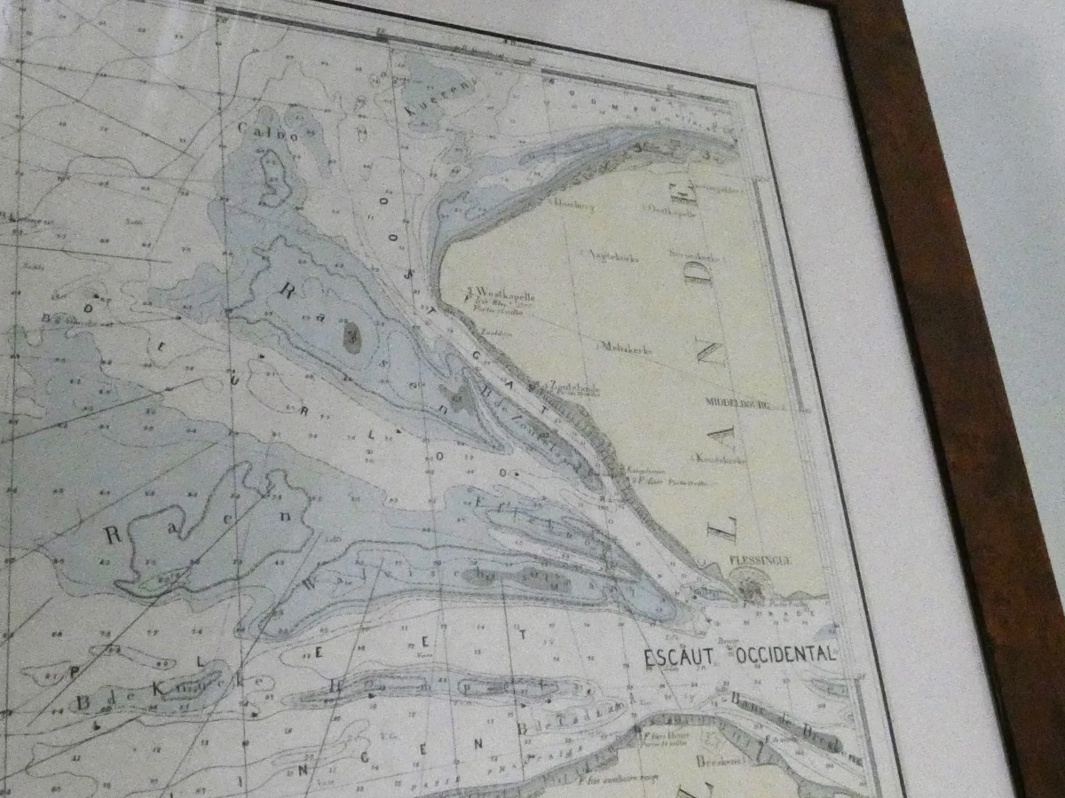 Nautische zeekaart 'Carte Générale des Bancs de Flandres'(1866)