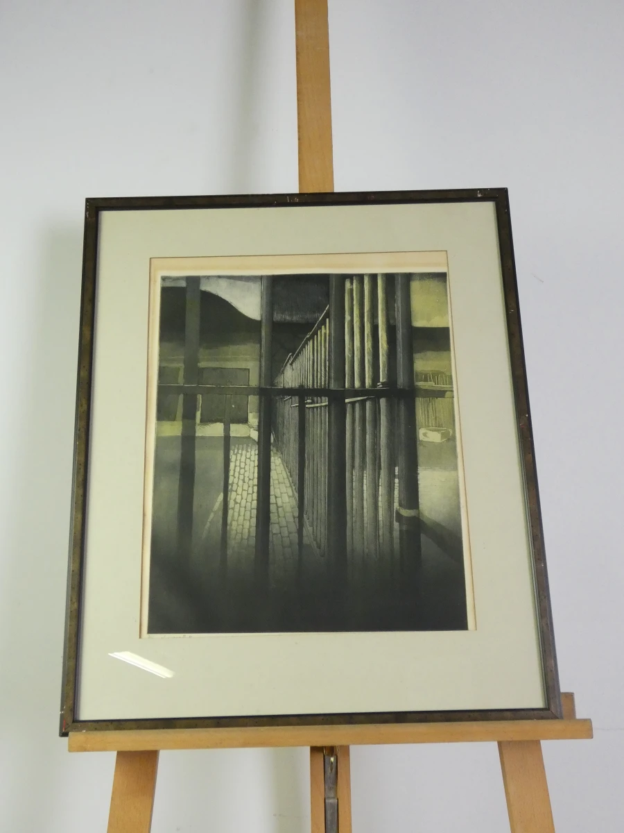Set van 3 ingelijste litho's met buffels - foto 27