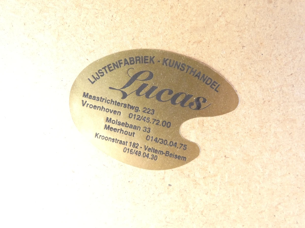 Gesigneerde ingelijste kunstprint: "Sogno=Droom"