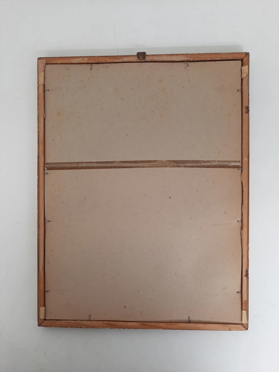 Ingelijste Tekening 'Vrouwelijk Naakt' – Gesigneerd Douchy – Vintage