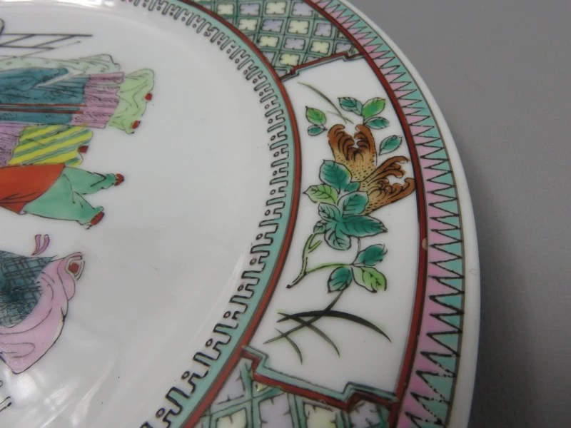 Vintage porseleinen Chinees bord - foto 6