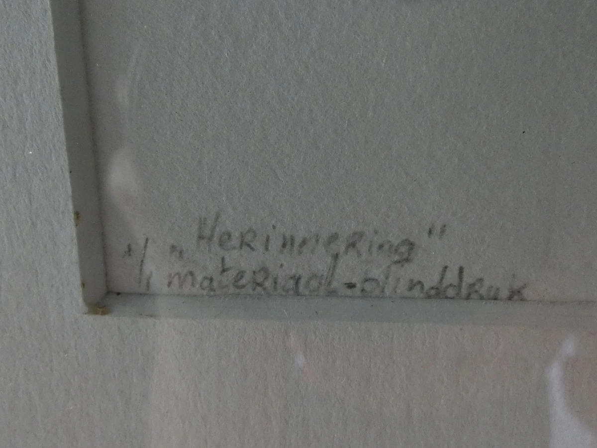 Elsa van den Hoogen – Herinnering (2018) - Materiaal-Blinddruk, 1/1
