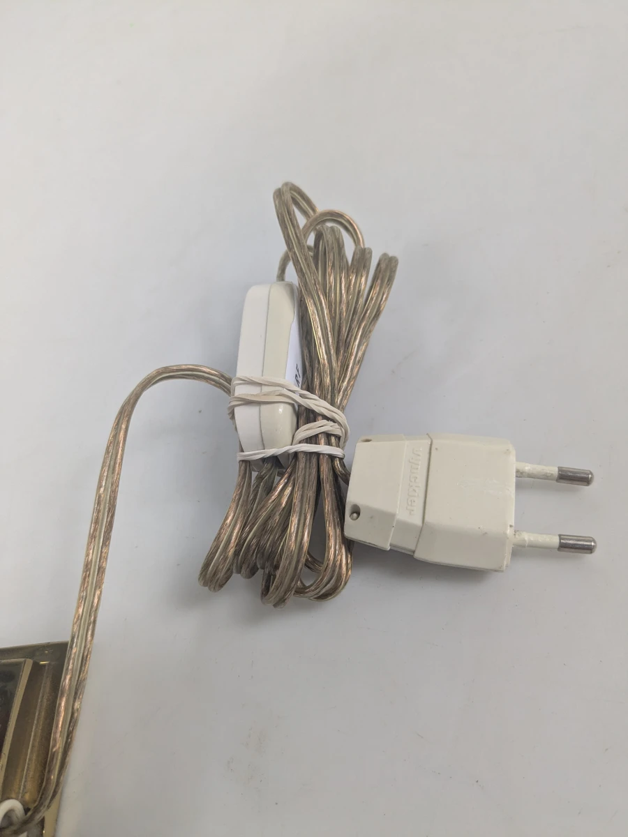 Set van 2 tafellampen met bruine lampenkappen