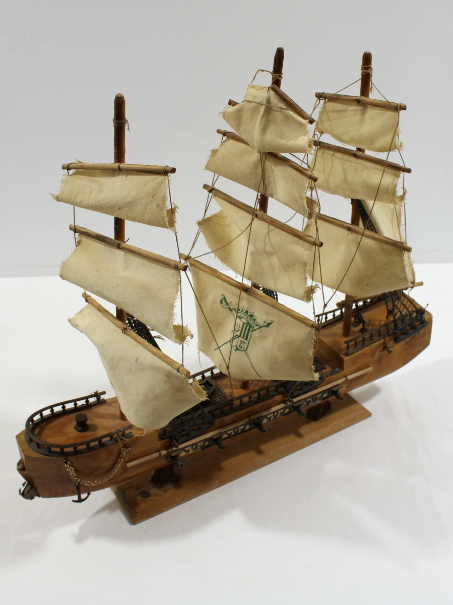 Klassiek Houten Modelboot [Handcrafted] - foto 5