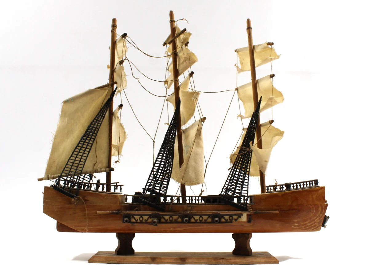 Klassiek Houten Modelboot [Handcrafted] - foto 3