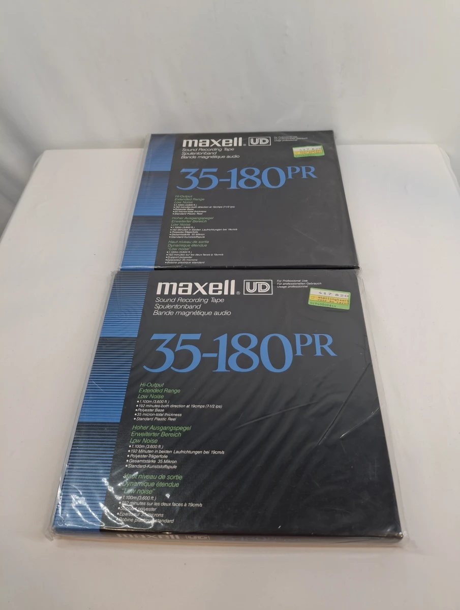 2 Maxell 35-180PR geluidsopnamebanden
