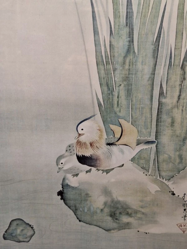 Irissen en mandarijneenden - naar Sakai Hōitsu (Rinpa-stijl) - foto 3