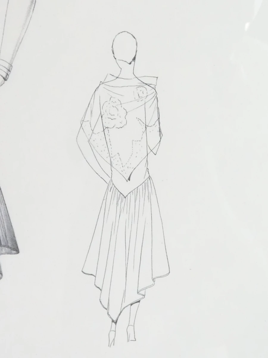 Maggy Rouff "La Guêpe" Mode-illustratie/Decoratieve print