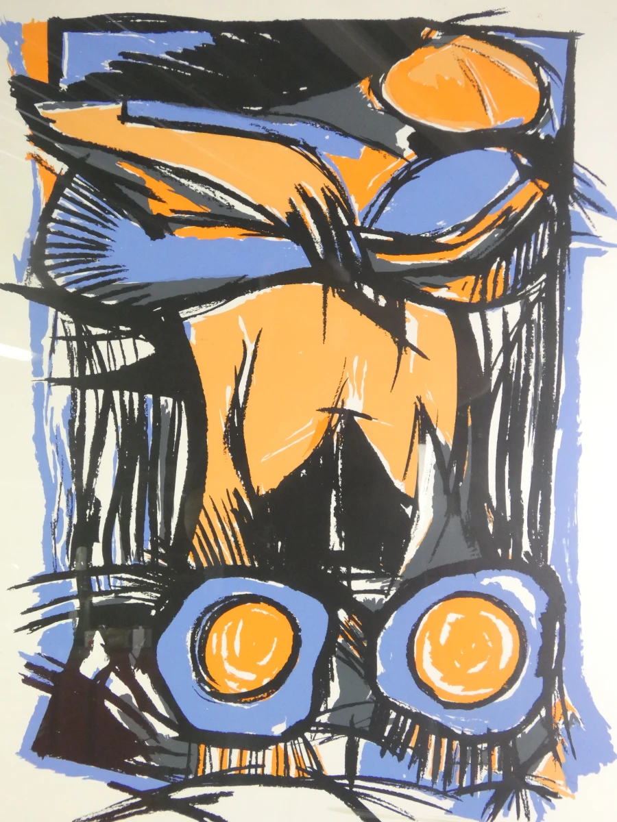 Grafische prent 'Tweestrijd' genummerd 14/27