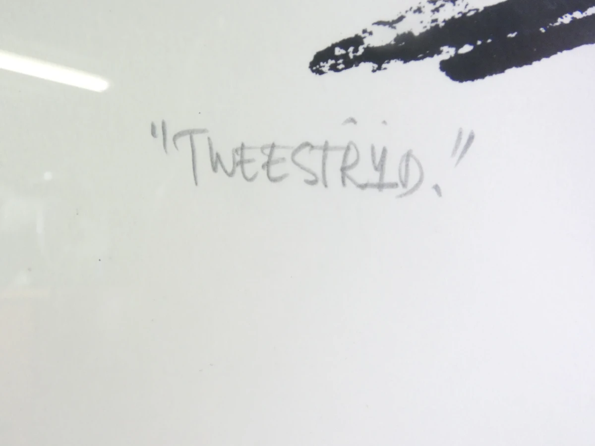 Grafische prent 'Tweestrijd' genummerd 14/27