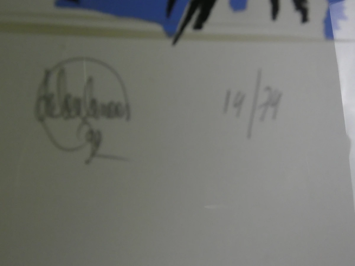 Grafische prent 'Tweestrijd' genummerd 14/27