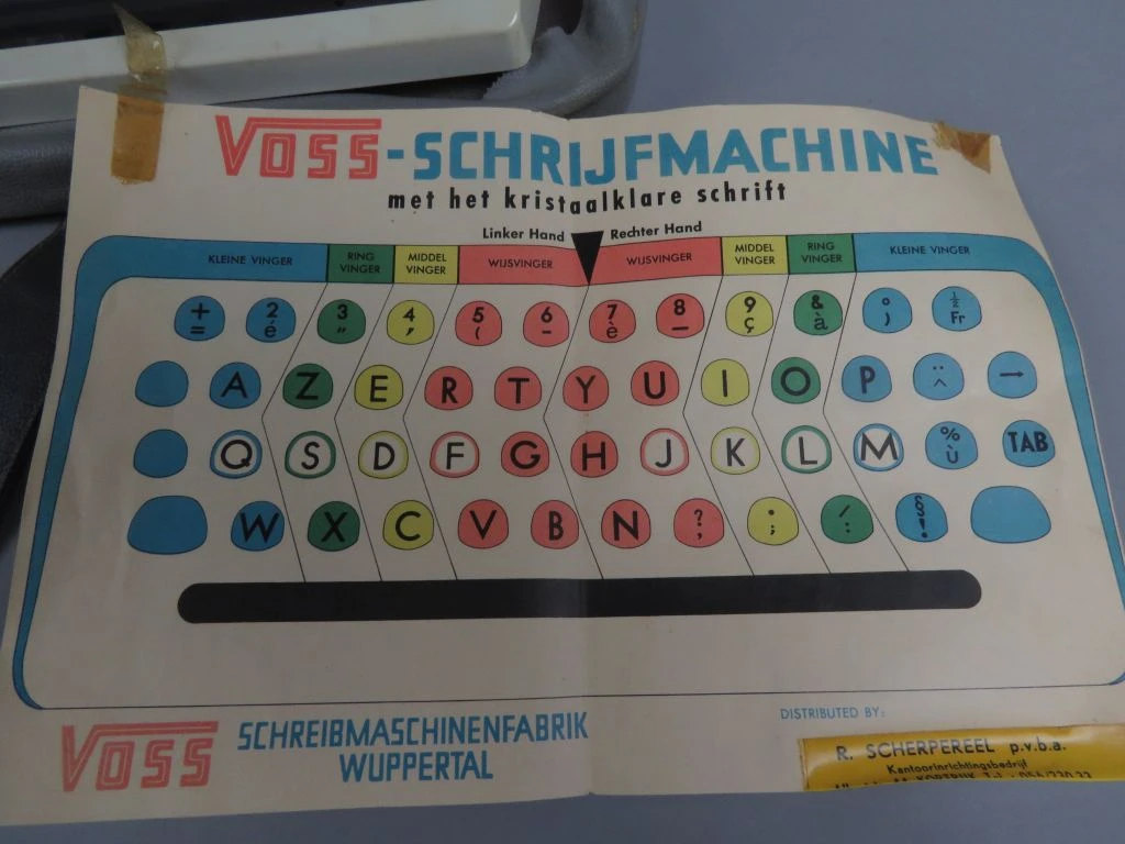 Vintage typmachine Erika model 30/40 met koffer