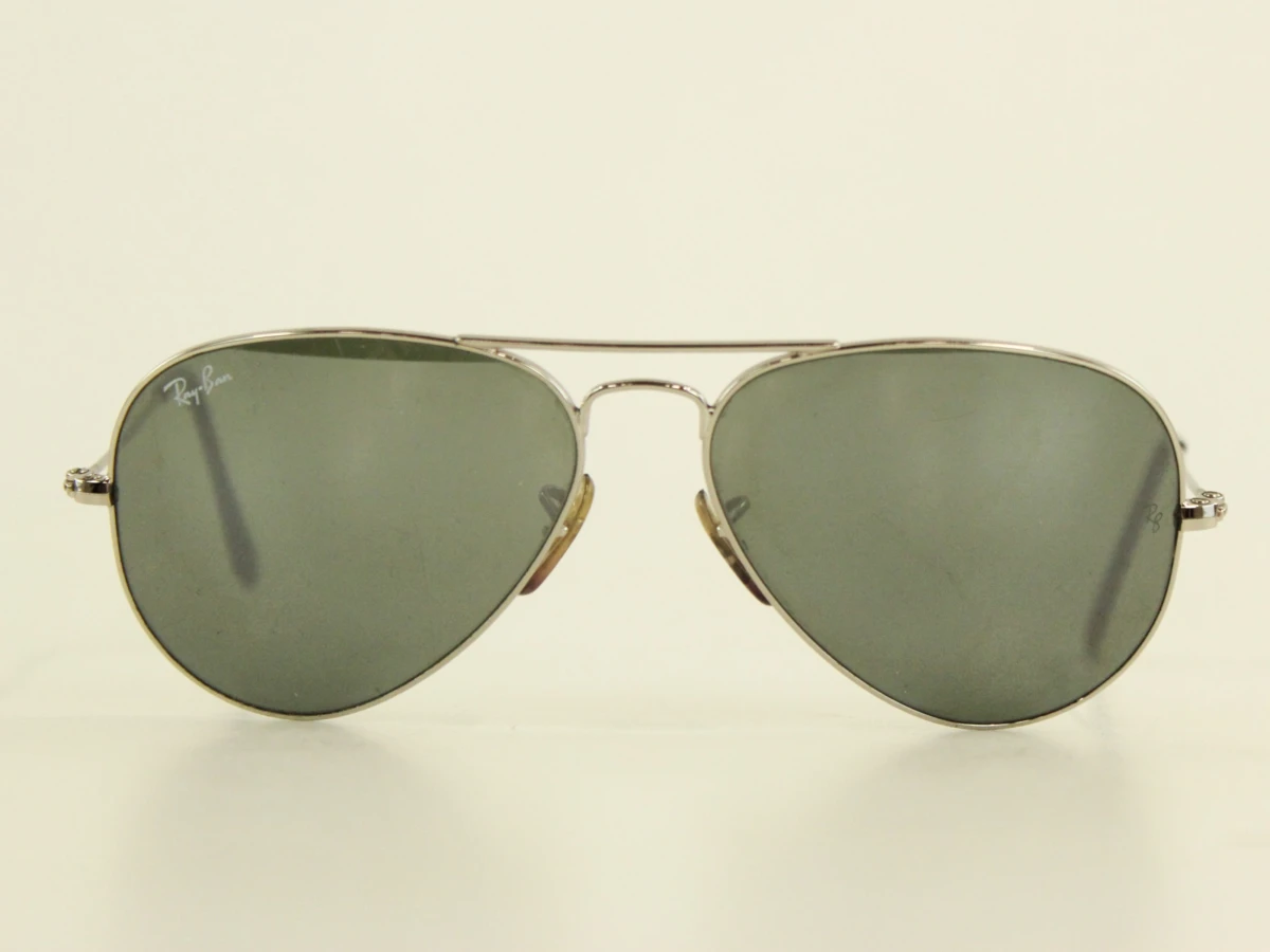 Ray Ban Zilverkleurige aviator zonnebril met hoesje - foto 4