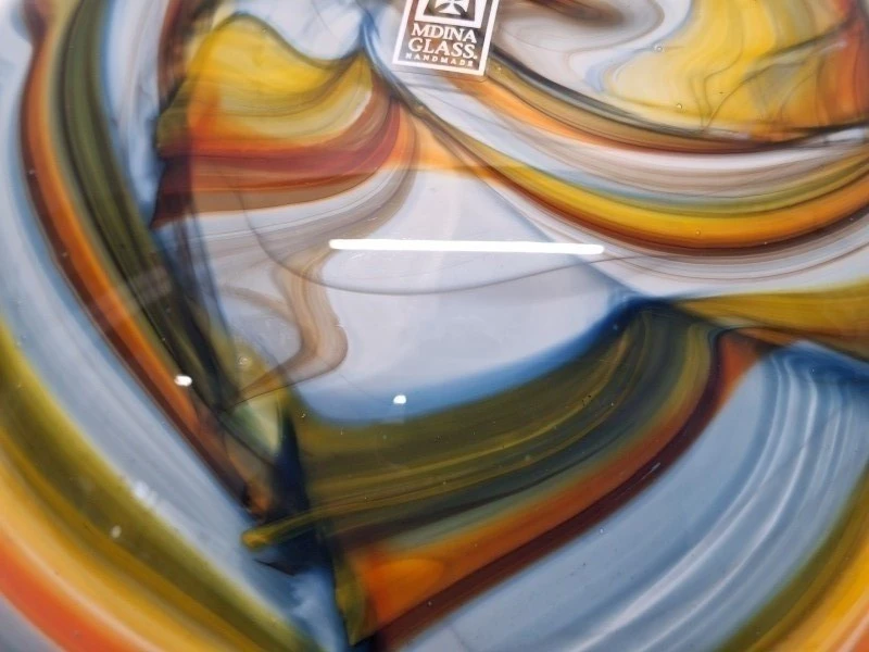 Originele Mdina Glass tafellamp (24-08-1989) - Gesigneerd & Gecertificeerd vintage design - foto 8