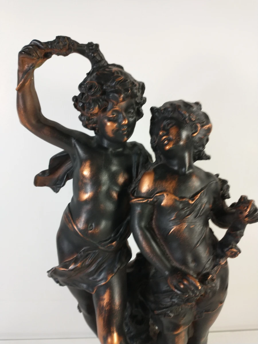 Beeld van twee kinderen, naar Auguste Moreau - foto 5