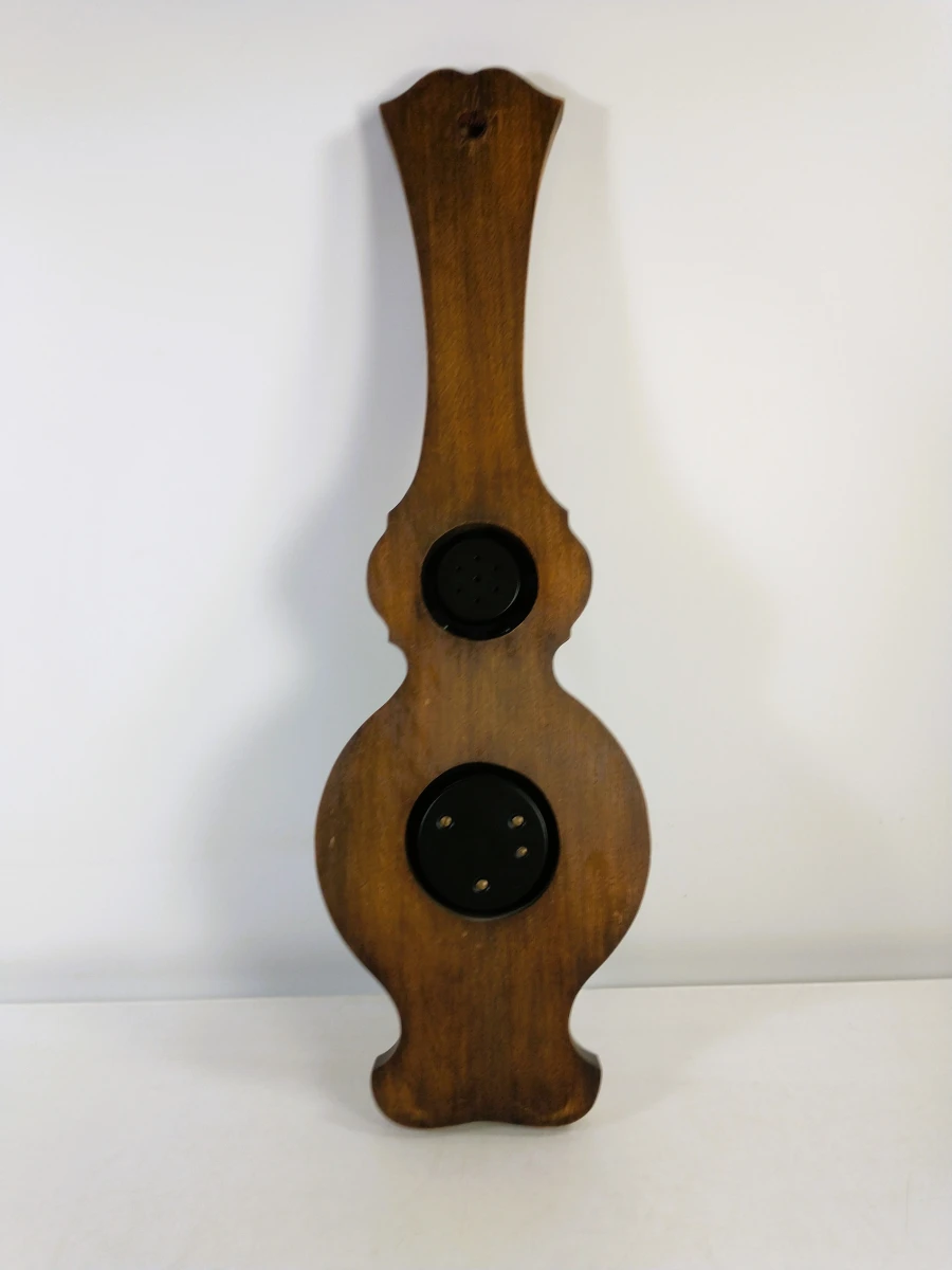 Twee houten weerstations met barometer, thermometer en hygrometer - foto 5