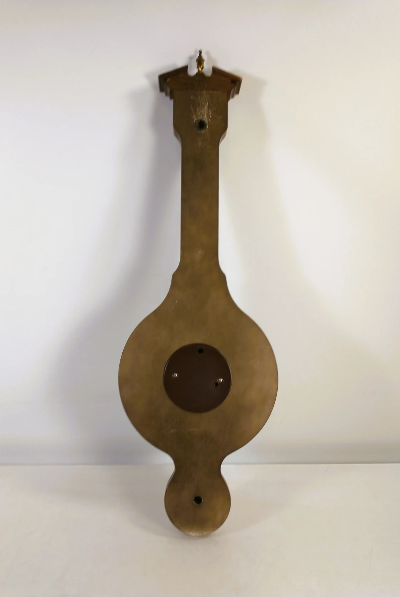 Twee houten weerstations met barometer, thermometer en hygrometer - foto 3