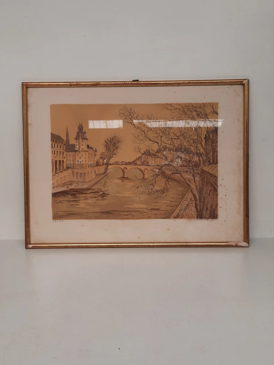 Maurice Buffet – "Ponts de Paris" – Originele Litho met COA – Nummer 62/250