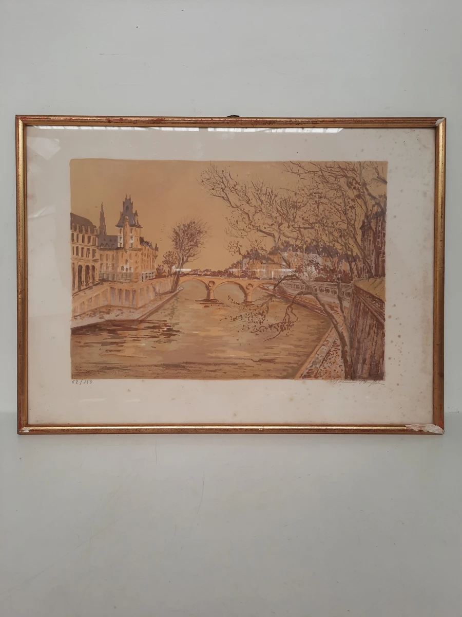 Maurice Buffet – "Ponts de Paris" – Originele Litho met COA – Nummer 62/250