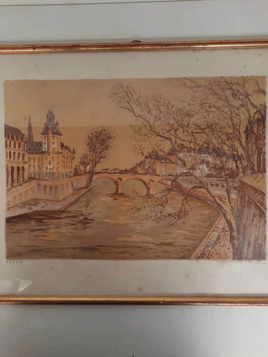 Maurice Buffet – "Ponts de Paris" – Originele Litho met COA – Nummer 62/250