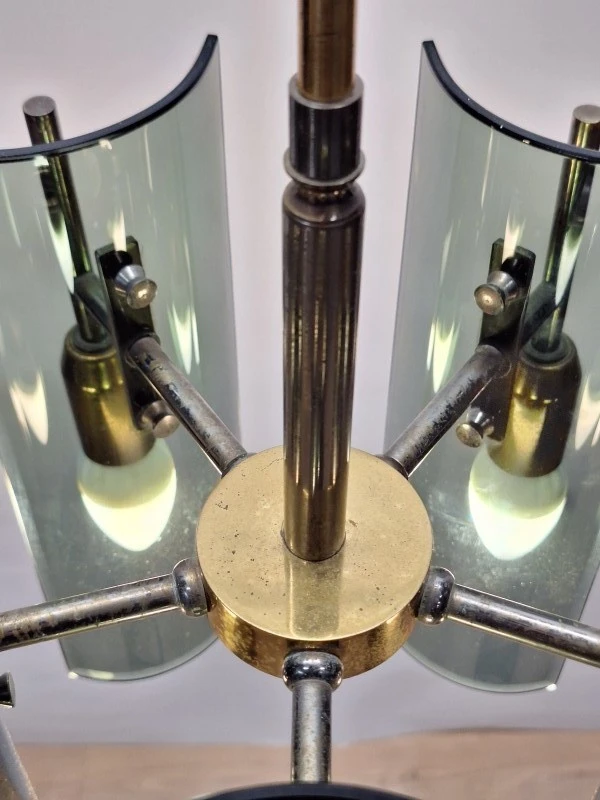 Italiaanse design hanglamp van Gino Paroldo voor Dino Dei / Fontana Arte - jaren 70 - foto 6