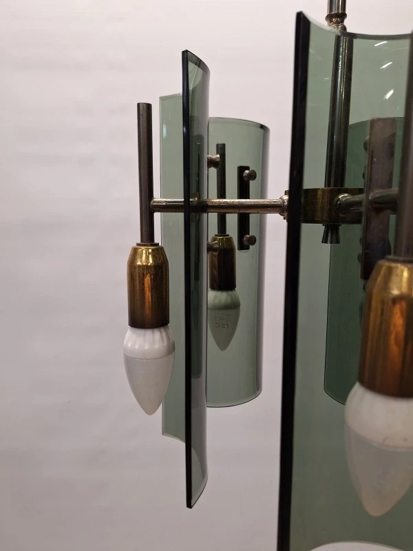 Italiaanse design hanglamp van Gino Paroldo voor Dino Dei / Fontana Arte - jaren 70 - foto 11
