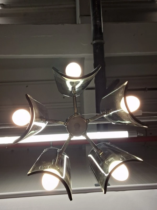 Italiaanse design hanglamp van Gino Paroldo voor Dino Dei / Fontana Arte - jaren 70 - foto 7
