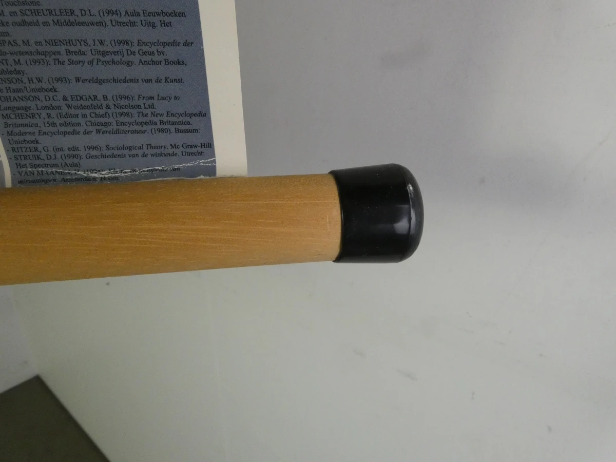 Grote educatieve tijdlijn poster met houten frame