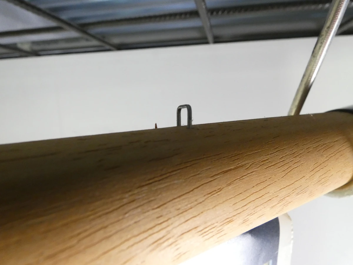 Grote educatieve tijdlijn poster met houten frame